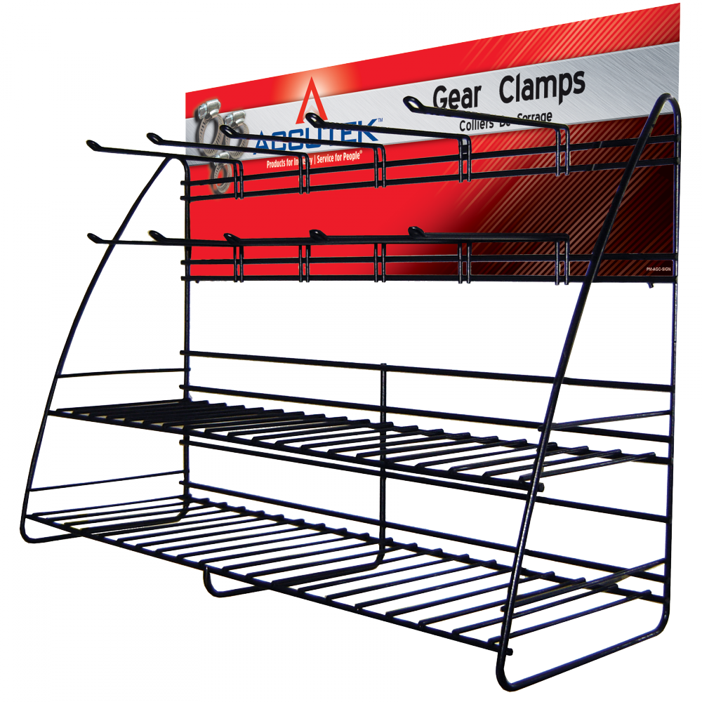 GEAR CLAMP DISPLAY RACK