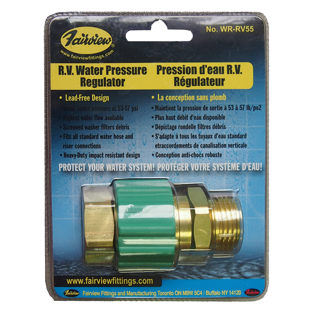LEAD-FREE R.V. WATER PRESSURE REGULATOR