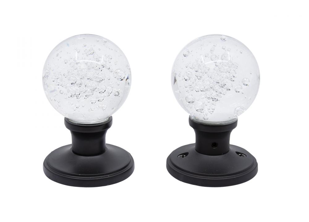 Door Knob Crystal Bubble Hallway Black