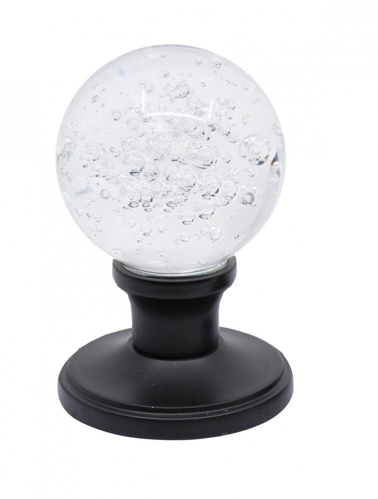 Door Knob Crystal Bubble Dummy Black