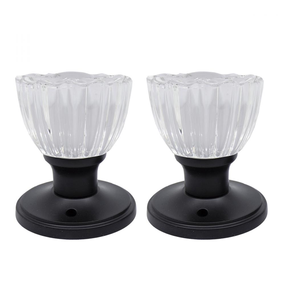 Door Knob Crystal Tulip Hallway Black
