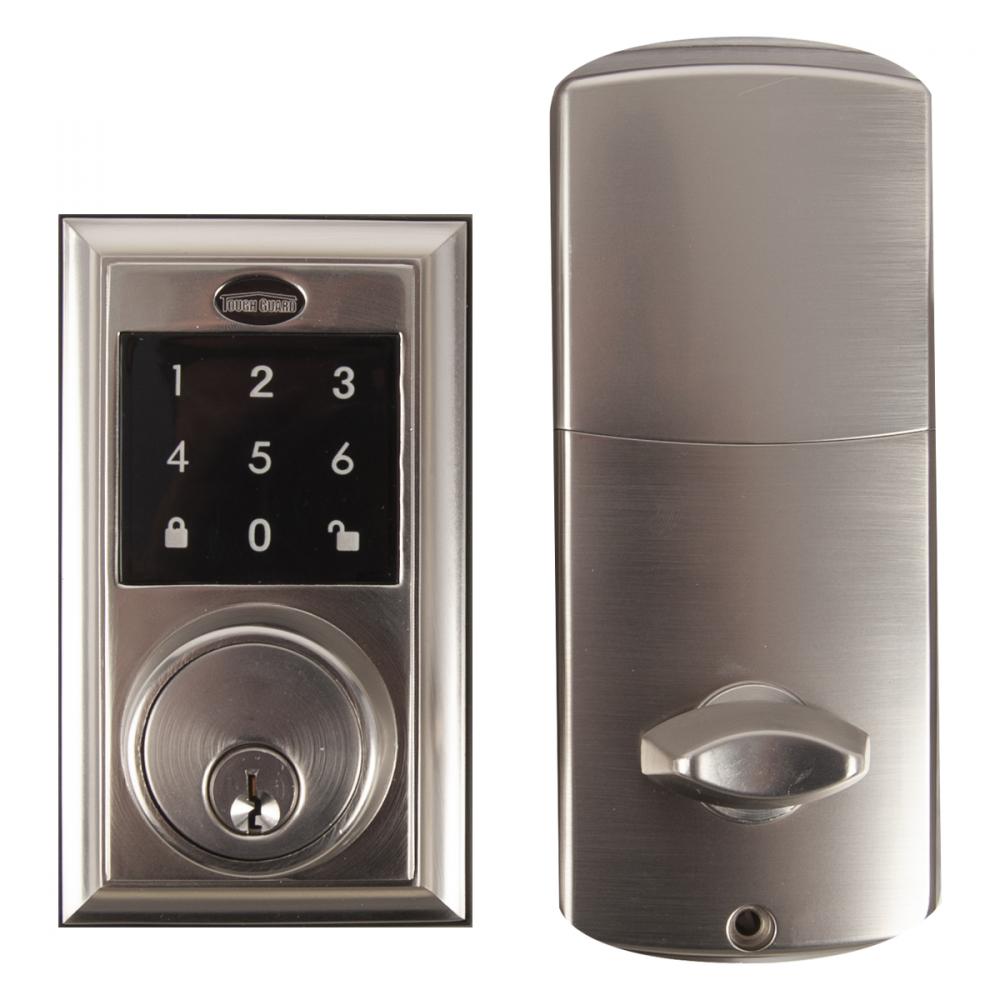 Square Electronic Deadbolt Satin Nickel