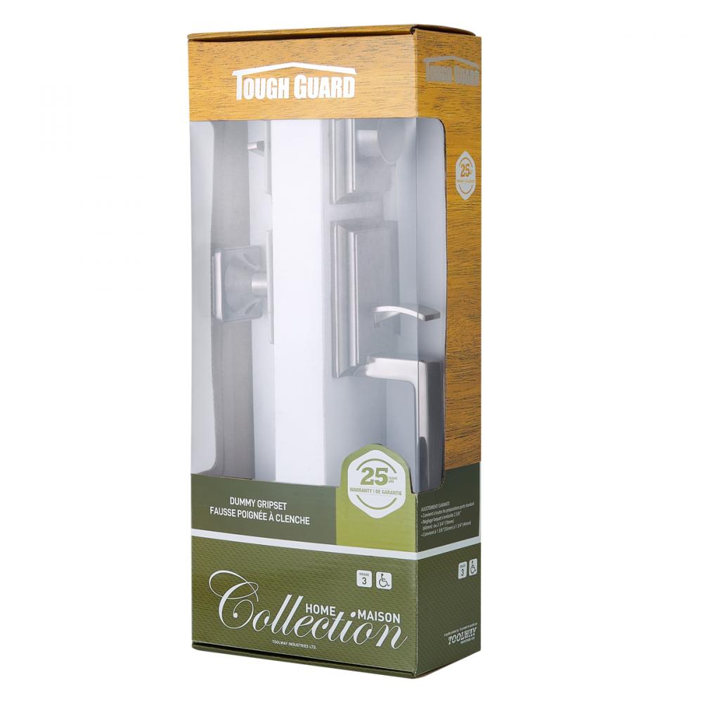 Dummy Door Lock Grip Square Satin Nickel