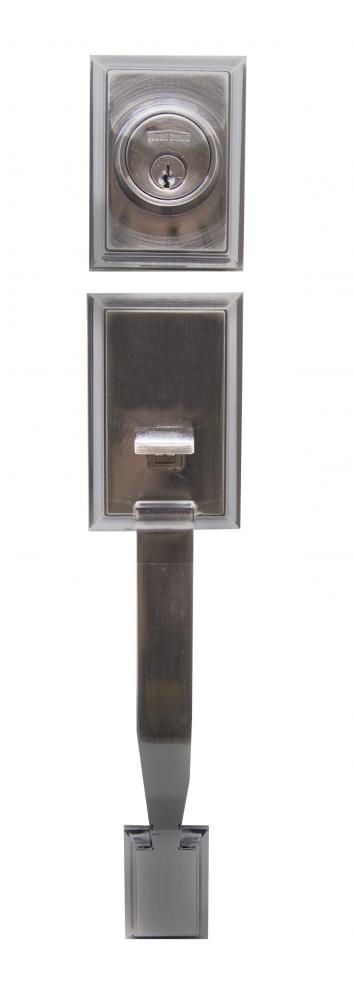 Door Lock Grip Square Pewter