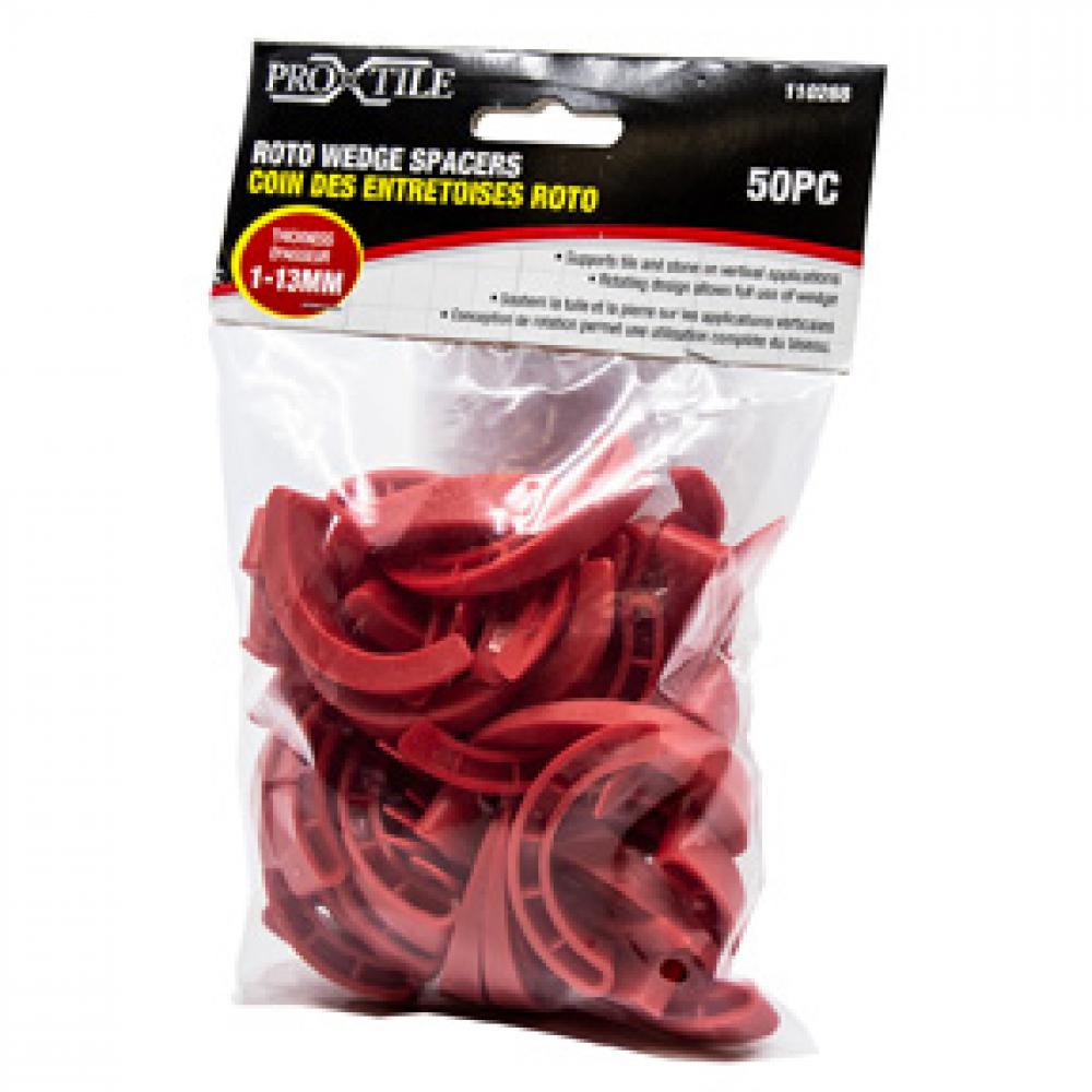 Roto Wedge Spacers 1-13mm 50PC