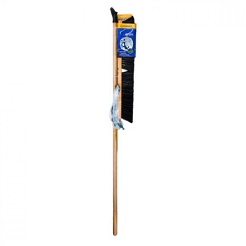 Push Broom 24&#34;Indoor/Outdoor With Brace Hard Bristle
