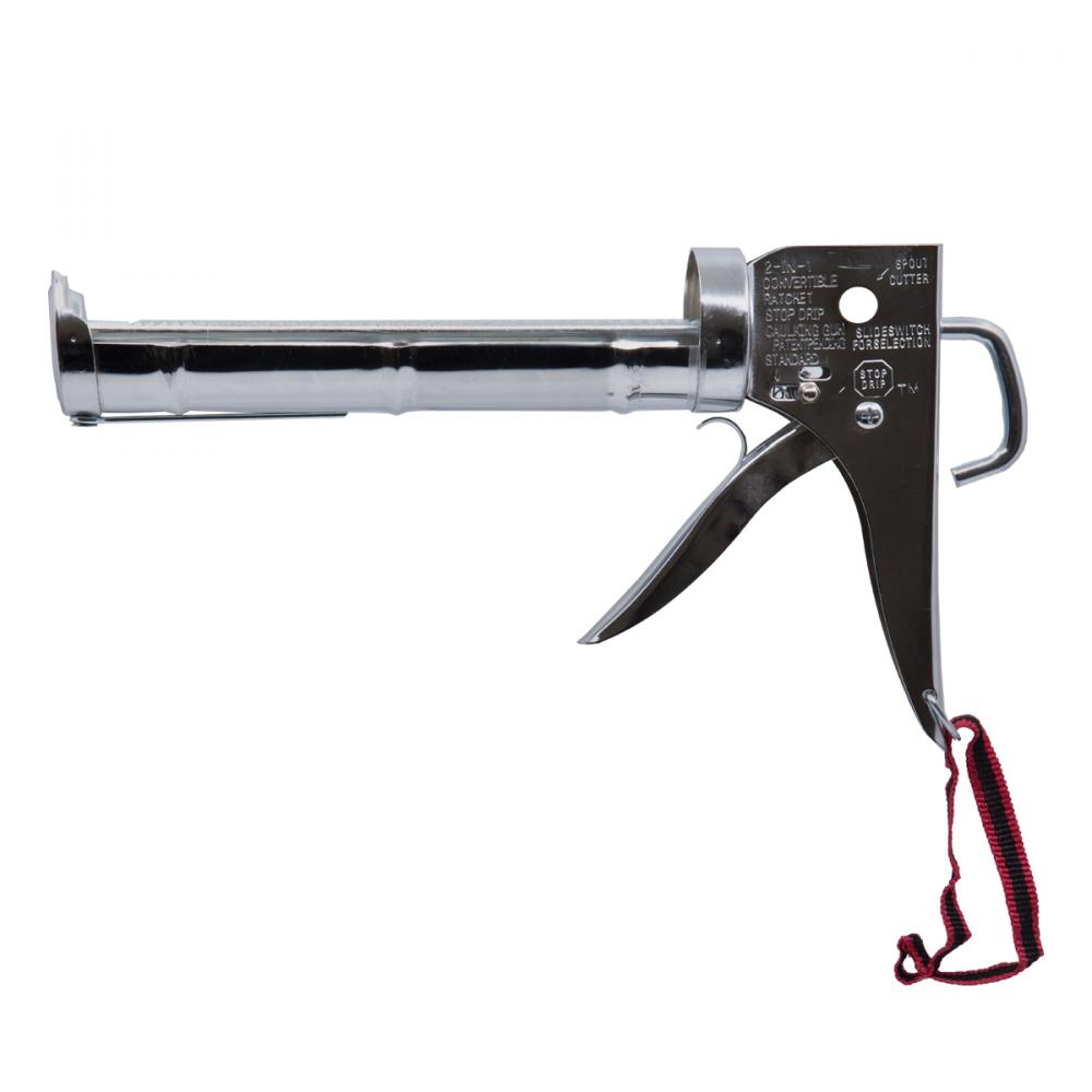 Cradle-Style Chrome Barrel Caulking Gun 9&#34;