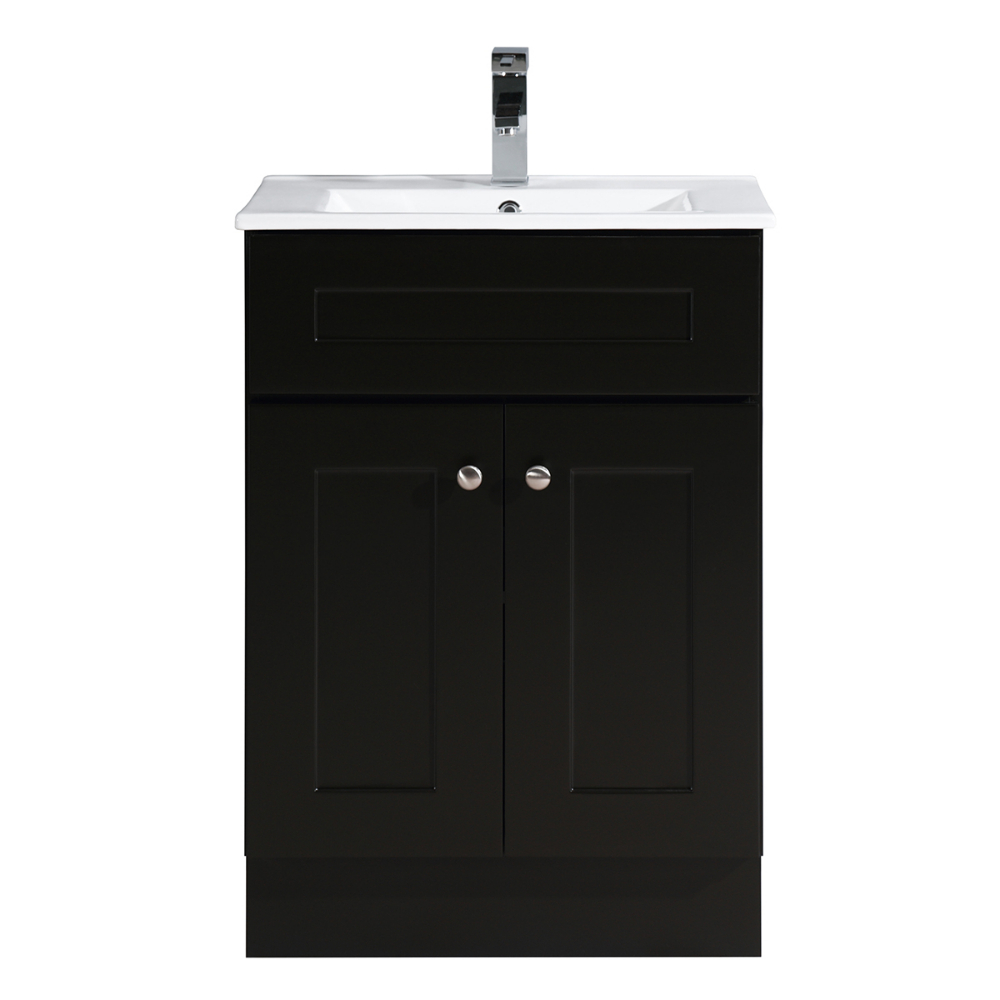 Newport Vanity and Basin 2-Door 24x18x34&#34; Chocolate