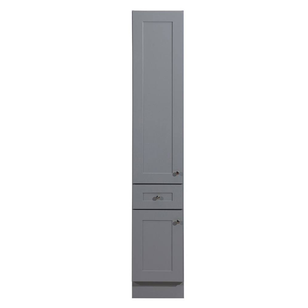 Newport Tower Cabinet 2-Door/1-Drawer 15x12x84&#34; Light Grey