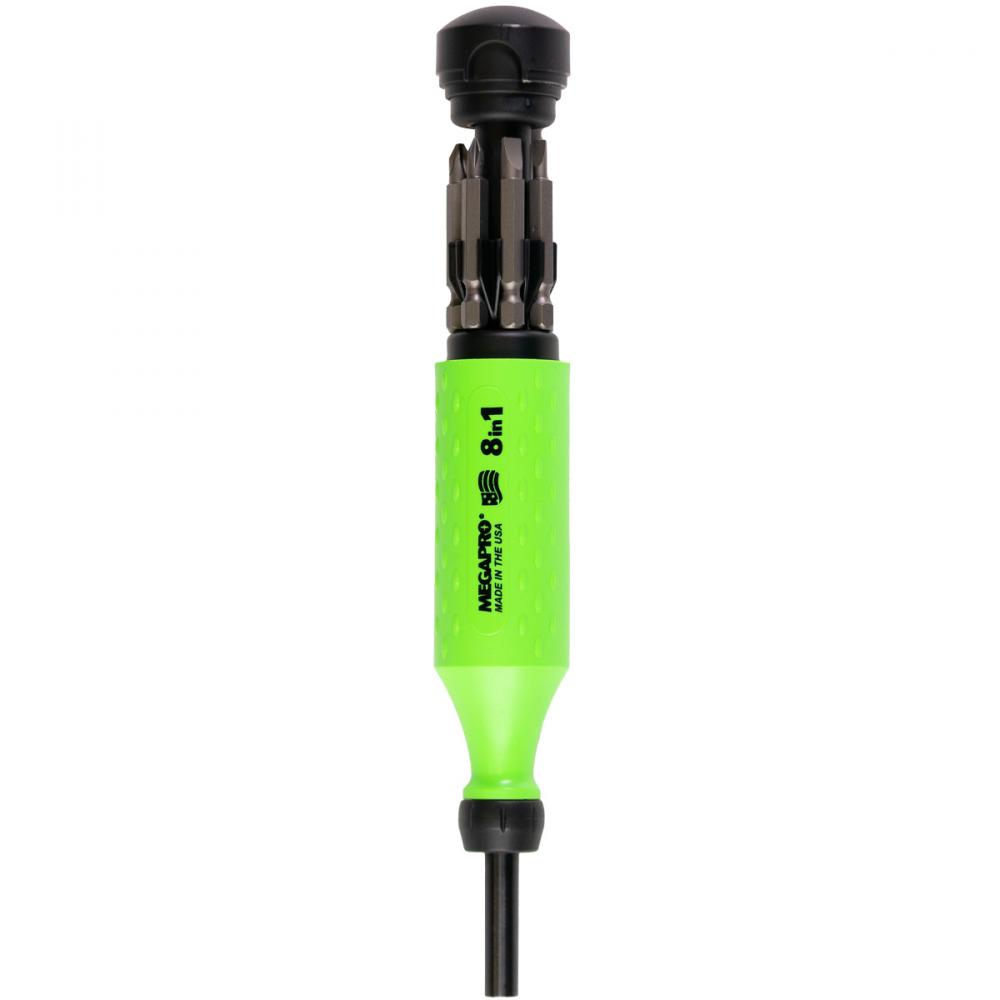 MegaPro Screwdriver Original 8-in-1 Multi Bit Green/Black