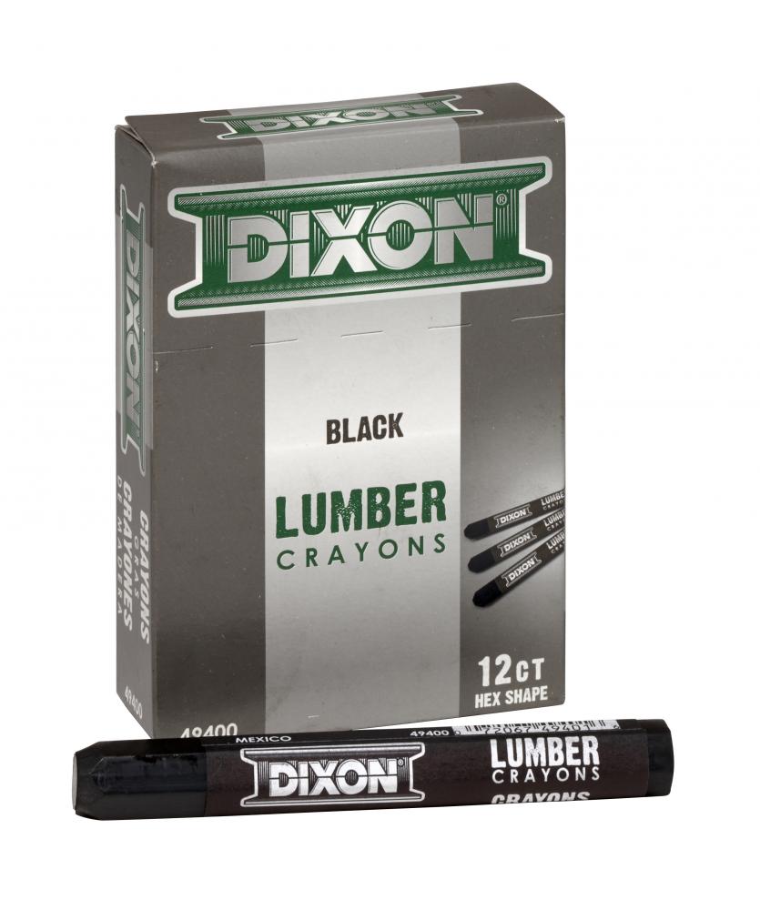 12Pk Lumber Crayon Black #494
