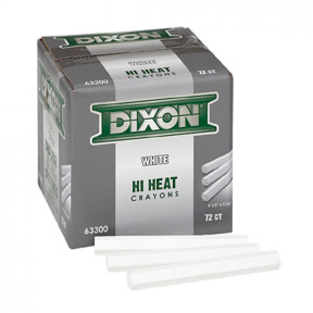 72pk Metal Marking Crayons High Heat Hexagon White