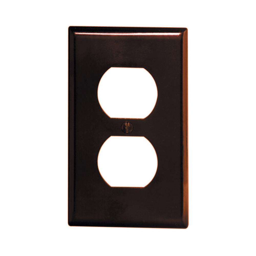 1 Gang Brown Duplex Plate
