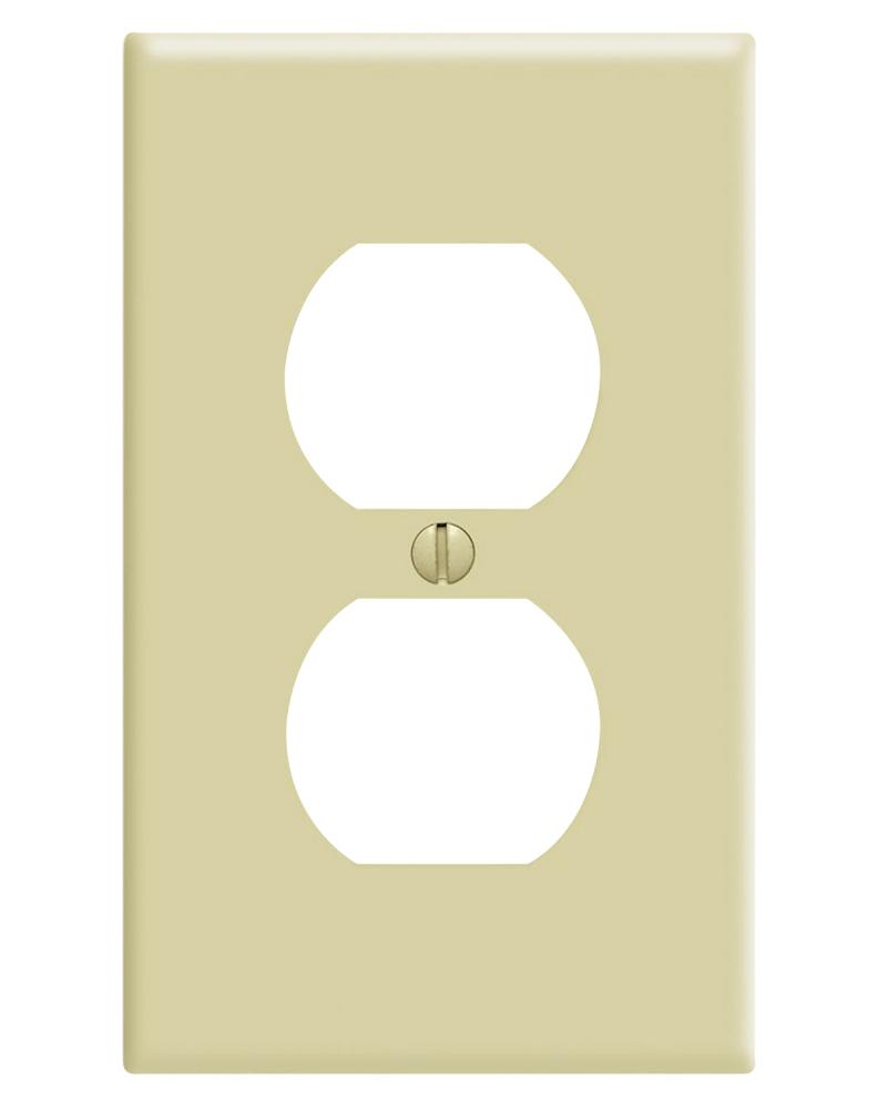 1 Gang Ivory Duplex Plate