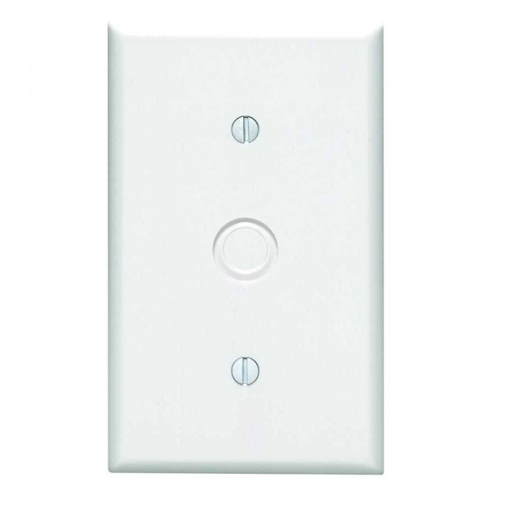 1 Gang White Telephone Plate