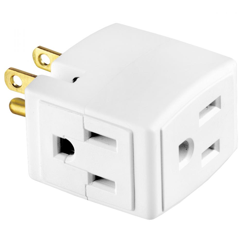 Cube Tap White 3 Wire