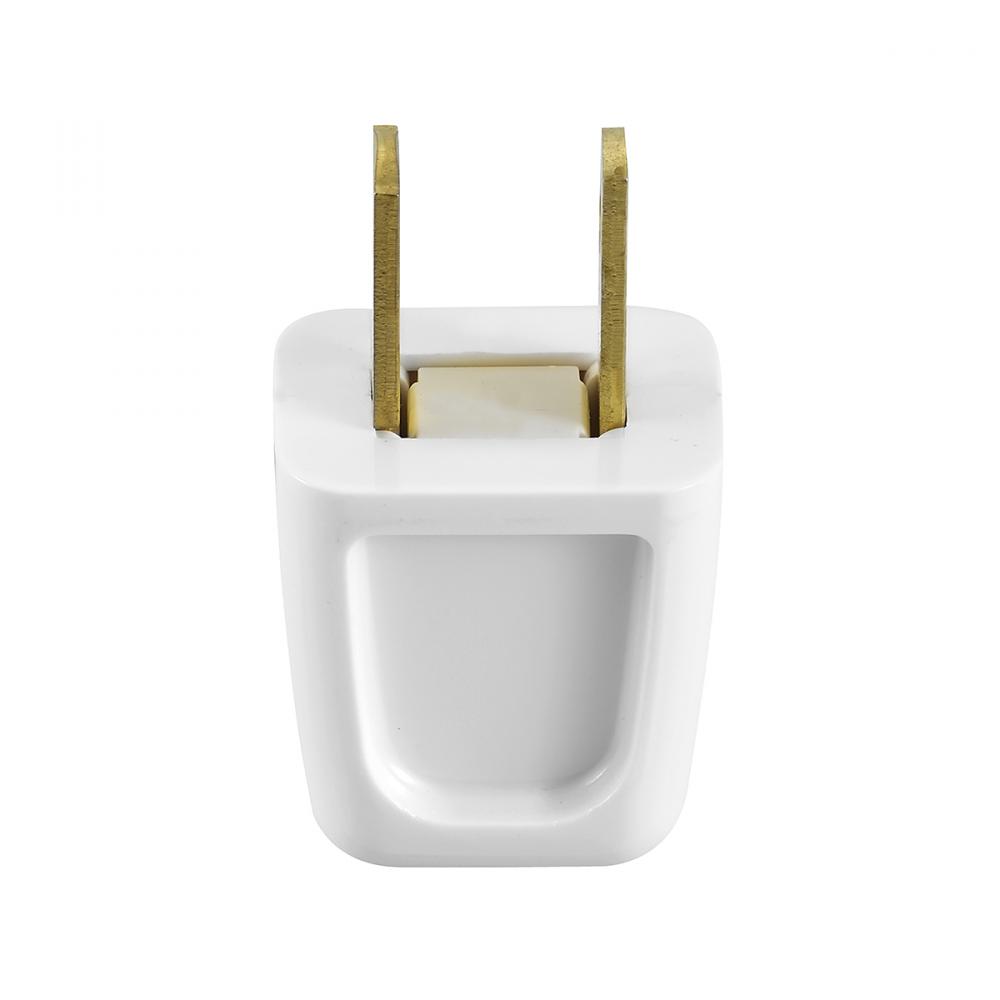 Bp2601-6W Academy Straight Blade Plug 10-Amp 125V White