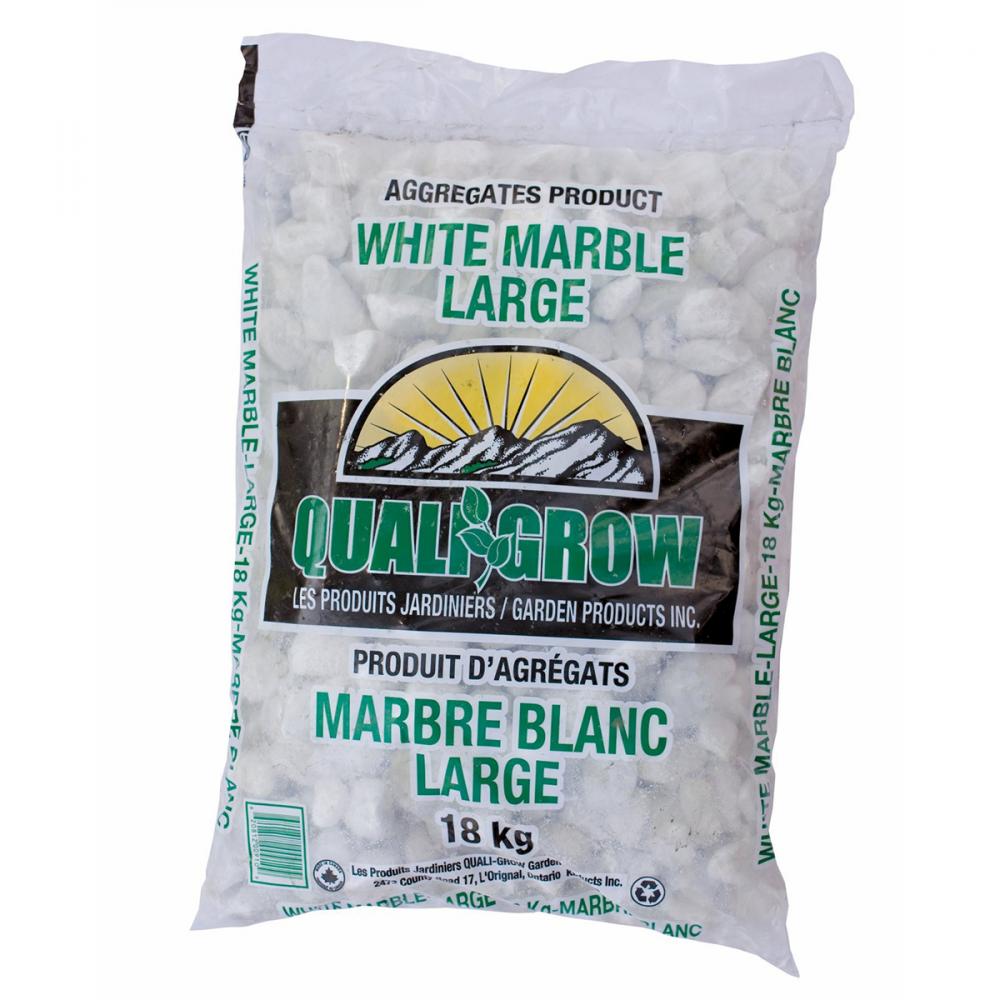 Landscape White Marble Stones Large 1&#34; 18kg