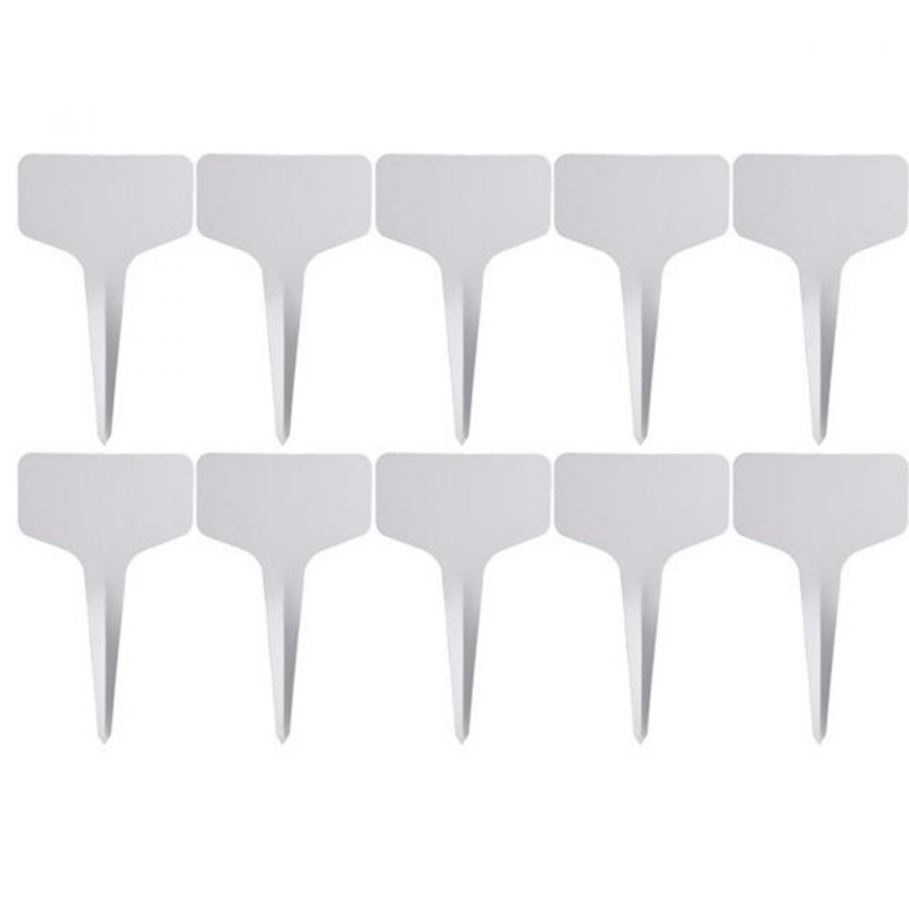 Garden Plant T-Labels 5cmW x 13cmH  White 10pk