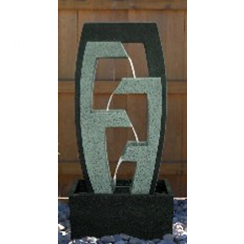 Outdoor Geometric 4-Tier Water Fountain 36in