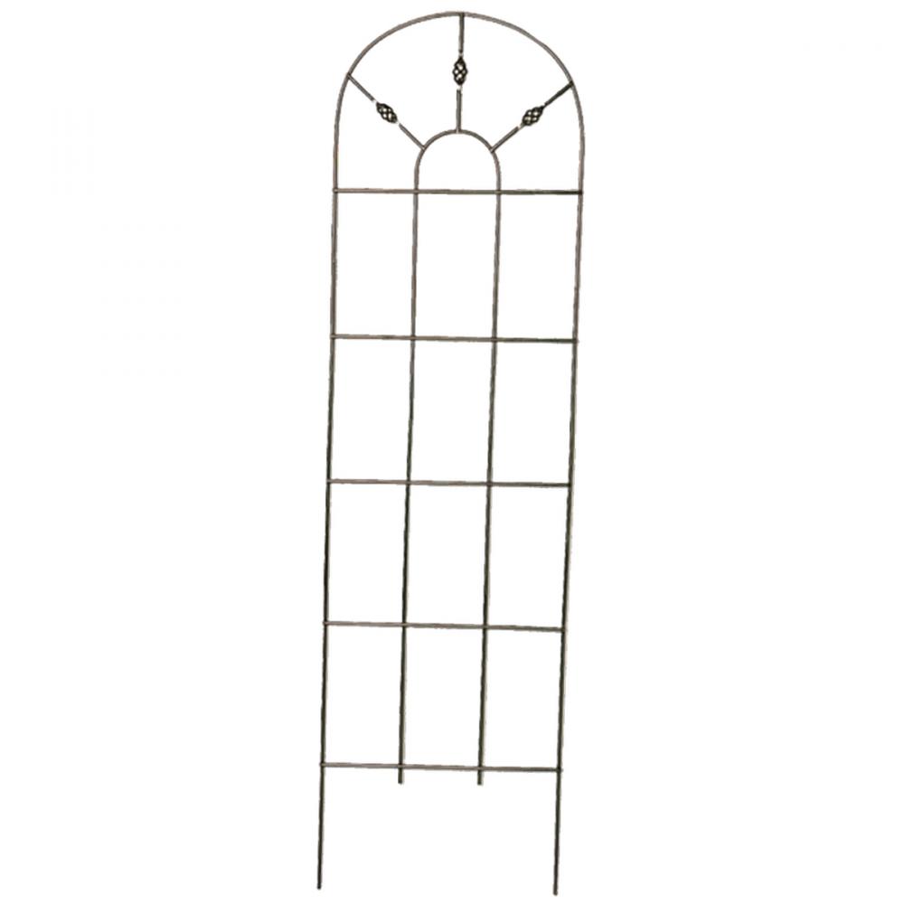 Venetian Wire Arch Trellis 3/8&#34;D 84x24&#34; Black