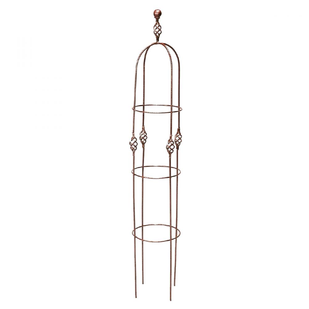 Venetian Wire Obelisk 45x8&#34; Black
