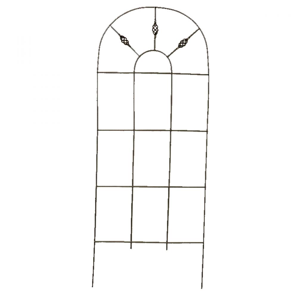 Venetian Wire Arch Trellis 1/4&#34;D 60x24&#34; Copper