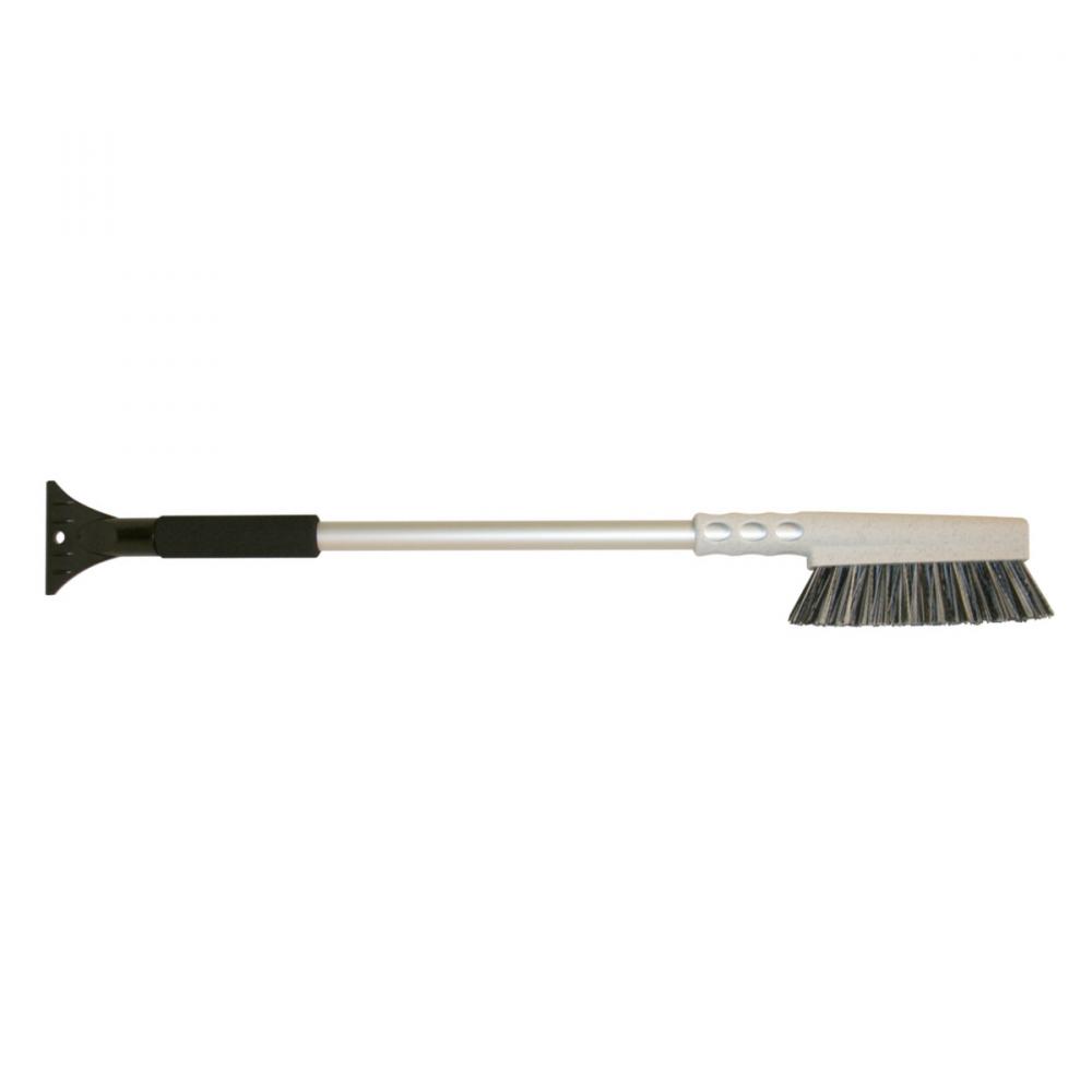 Snow Brush Aluminum Handle with Grip Ice Scraper 27in