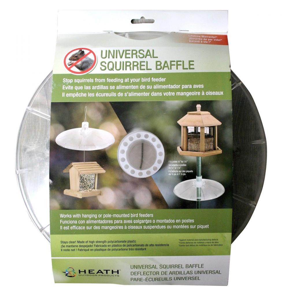 Universal Design Squirrel Baffle for Feeders 12 in dia. x  2.75 in