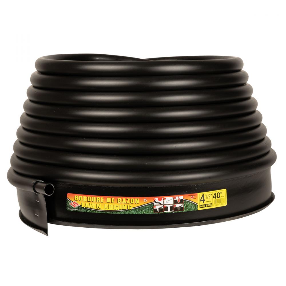 Lawn Edging Plastic Pro 4-1/2in x 40ft Black Bulk