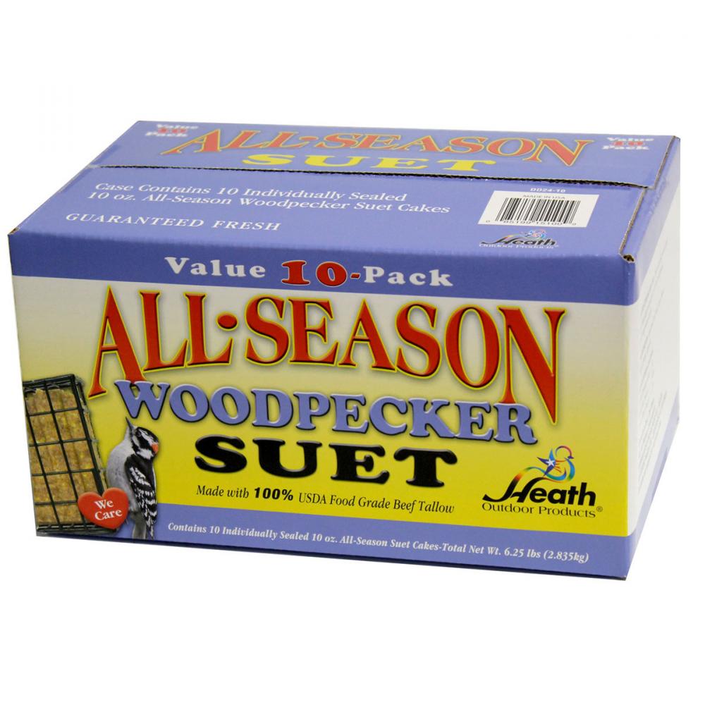 10PC Suet Cake Woodpecker Premium Gourmet 10oz