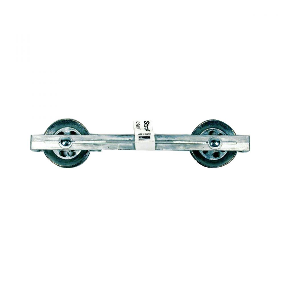 Aluminum Clothesline Divider 10in Plastic Wheels