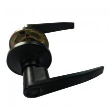 Toolway 100111 - Door Lock Lever Privacy Black Straight Handle