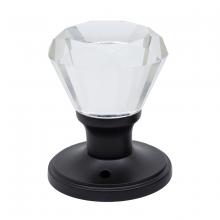Toolway 100133 - Door Knob Crystal Diamond Dummy Black