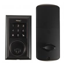 Toolway 100155 - Square Electronic Deadbolt Black Oil Rubbed Brass