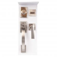 Toolway 100463 - Door Lock Grip Square Satin Nickel (Zinc Alloy)