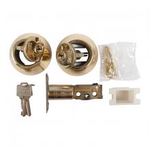 Toolway 100601 - Deadbolt Double Cylinder Polished Brass