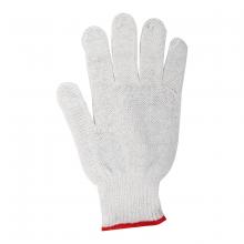 Toolway 105545 - 1dz. Knitted Poly/Cotton Gloves White With Black PVC Dots (S)