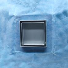 Toolway 110565 - Square Stainless Steel Tile-In Shower Drain w/PE Flange 4 x 4in