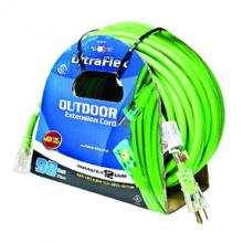 Toolway 140012 - Extension Cord Outdoor SJEOW 12/3 Lighted Single Tap Green 100ft