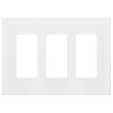Toolway 140167 - Decora 3-Gang Screwless Wall Plate White