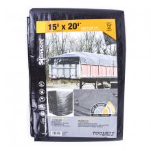 Toolway 181525 - Tarpaulin 15ft x 20ft Heavy Duty Black