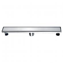 Toolway 188068 - Linear Shower Drain Solid Grid 2in 36in x 3in x 3 1/8in