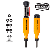 Toolway 80000203 - Megapro Screwdriver Original  8-in-1 Multi-Bit OR/BL (Carded)