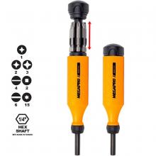 Toolway 80000234 - MegaPro Screwdriver Original 8-in-1 Multi Bit Orange/Black