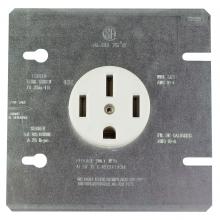 Toolway 83052063 - 1168-2 Range Receptacle with Metal Plate 50A 125/250V