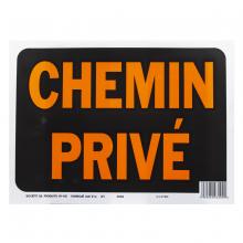 Toolway 87003094 - 10pk Sign Chemin Prive 8.5in x 12in