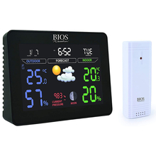 Toolway 87038623 - Wireless Colour Weather Station with Remote Sensor