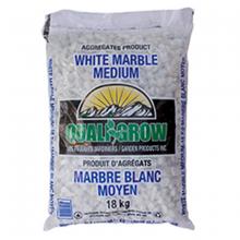 Toolway 88000915 - Landscape White Marble Stones Medium 1/2" 18kg