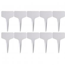 Toolway 88004114 - Garden Plant T-Labels 5cmW x 13cmH  White 10pk